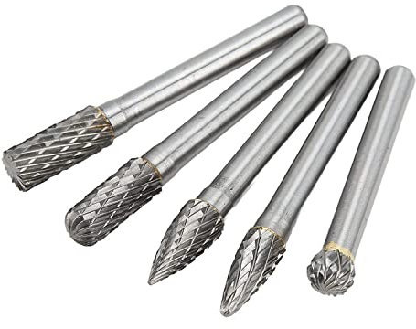 OITTo Die Grinder Bits, Grat Set Lange Lebensdauer 5 Teile/Set für Metall Polieren Schleifen Gravieren Bohren Schweißen (ACDFG)