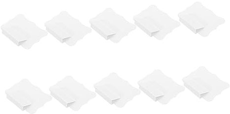 MAGICLULU 3 Sets Abnehmbare Etikettenclips Für Körbe Weiße Pvc-organizer-würfeletiketten Für Lagerräume 10 Stück * 3