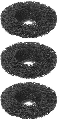 3 Stück 100 mm/4 Zoll Winkelschleifer Reinigungsscheibe, Rad Rostentfernung Winkelschleifer Reinigungsscheibe für Oberflächenvorbereitung, Verpackung und Endbearbeitung