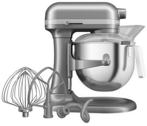 KitchenAid HEAVY DUTY KÜCHENMASCHINE MIT SCHÜSSELHEBER 6,6 L - KONTUR SILBER 5KSM70JPXECU