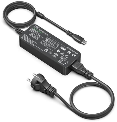 HKY Super Chargeur Rapide 100W Adaptateur d'alimentation USB C GaN pour Lenovo IdeaPad 5 Pro16, MECHREVO Wulian 14X 15X, MSI Prestige 16 AI+ Ryzen, Dell Inspiron 13/14/15/16 LA100PM230