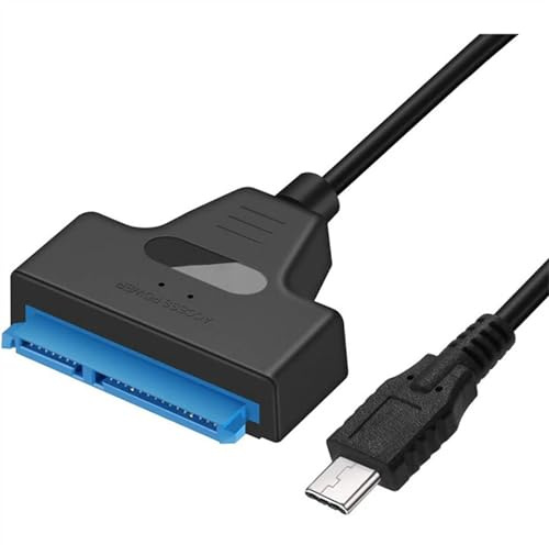 Plyisty Cable Adaptador SATA a USB 3.0 para HDD/SSD de 2,5 Pulgadas, Convertidor Adaptador de Disco Duro Compatible con UASP, 6 Gbps, para Windows 98 2000 XP 7 8 para OS X