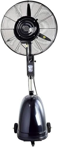 Ventilador de Pedestal, Ventilador atomizador, Altura Ajustable, humidificador oscilante Industrial para Exteriores, Ventilador de pie con Bomba de Agua de Seguridad