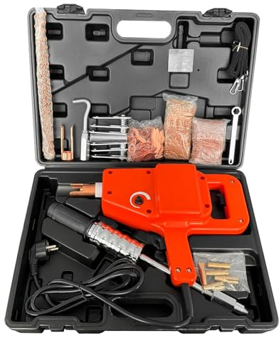 Punktschweißgerät Bolzenschweißer-Kit, Bolzenschweißer-Dellenreparatur-Kit, 800VA Punktschweißer-Bolzen, 220V Schweißer-Bolzen-Kit, Bolzenpistolen-Dellenabzieher-Kit mit komplettem Zubehör (4500-2)