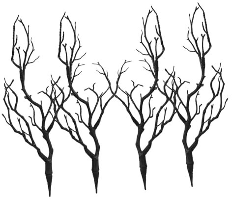 CORHAD 16pcs Realistic Artificial Antler Shaped Branches Decorative Plant Twigs for Christmas Halloween Decor