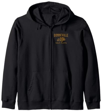 Salière rétro Bonneville Utah Design vieilli Sweat à Capuche