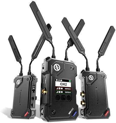 Hollyland Cosmo C2 Wireless HDMI SDI Transmitter and Receiver, 1000m Range 33ms Latency 1080p60 5G Seamless Frequency Hopping, Embedded NDI UVC RTMP Live Stream, Support Up to 2 Transmitters (2TX+1RX)