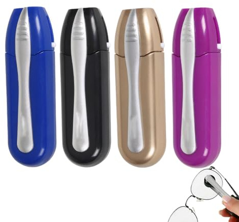 Spectacle Cleaner 4PCS,Lens Cleaner for Glasses 3-in-1,Eye Glasses Cleaner for Eyeglasses,Sunglasses & Reading Glasses,Glasses Lens Cleaner Streak-Free,Scratch-Free Cleaning