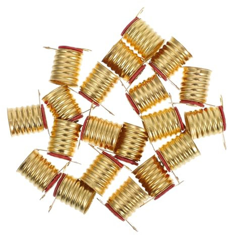 Housoutil E10 Fassung Kupfer Lampenhalterung mit Schraubsockel 20 Stück Kleiner Glühlampenfassung für Einfache Verdrahtung und Physikschüler Selbstgemacht Beleuchtungszubehör