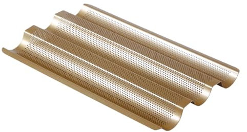 Perforated French Loaf Baking Pan Baguettes Baking Tray for Baking Loaf Bread