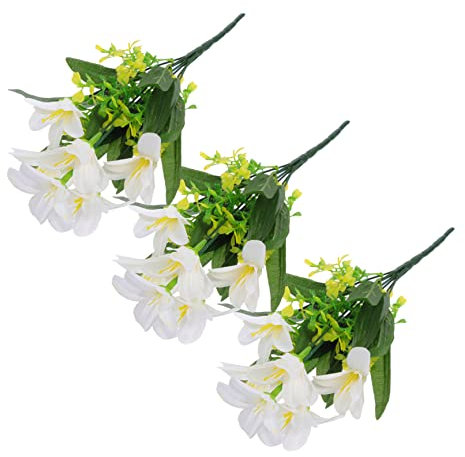 GRIRIW 3pezzi Bouquet Artificiali Lillà Per Decorazioni Matrimonio e Cerimonie e e Riutilizzabile