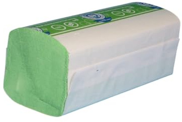 4000 Falthandtücher Einmal Papierhandtücher Premium Handtuchpapier grün 2-lagig 25x23cm Z-Falz (20x200St)
