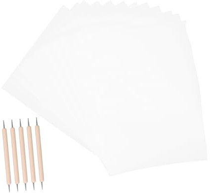Sewroro Transfer-kohlepapier Und Transparentpapier Mit Doppelseitigem Punktierstift Für Holz Papier Stifte Für Nachzeichnen Und Übertragung Verschiedene Oberflächen