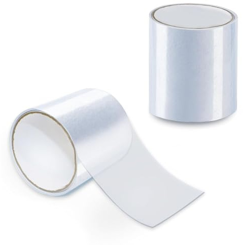 YouXiaor Wasserdichtes Klebeband, 2 Stück 10x150cm Klebeband Transparent Pool Reparaturset Unsichtbares Zelt Reparatur Wasserfestes Pool Flicken Selbstklebend Wasserdichtes Tape