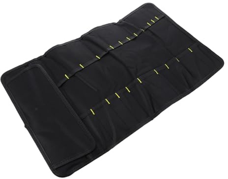 JECOMPRIS Paquet Porte-couteaux à Roulettes Pour Chef 22 Poches En Tissu Oxford Rouge, Organisateur Polyvalent Cuisine, Grand Format Léger Pour Voyage Et Camping