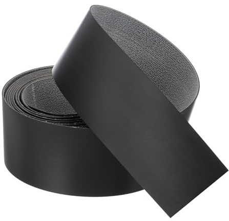 QUARKZMAN Cinta de borde negro de 10 pies x 2-5/32 pulgadas Cinta de chapa preencolada flexible para bordes de contrachapado con adhesivo termofusible para restauración de muebles