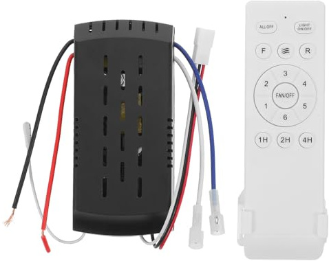 DIYEAH Télécommande Universelle pour Ventilateur de Plafond avec éclairage, Accessoire sans Fil, 6 Vitesses, sans Pile