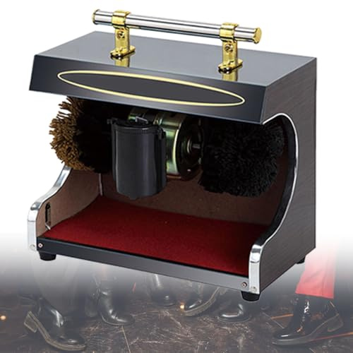 Automatic Electric Shoe Polisher Machine with Dual Brushes for Home and Commercial Use