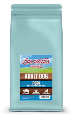 Burnhills Grain Free Pork, Sweet Potato & Apple Adult Dog Food 2Kg