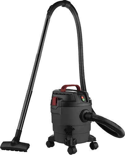 Mauk Aspiradora compacta en seco y húmedo, 1000 W, 10 L, función de soplado, color negro, función de soplado de aspiradora, Push&Clean, aspiradora industrial