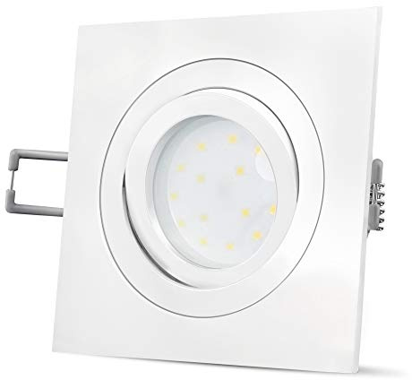 Halógenos RF-2 y QF-2 con fourSTEP - blanco cálido, aluminio, Weiß Eckig 5.00watts 230.00volts