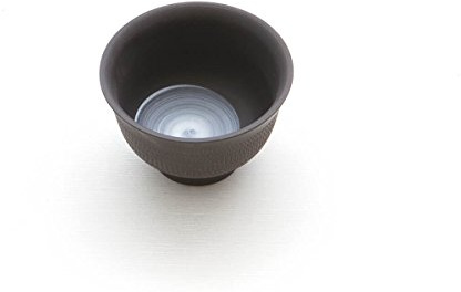 Gyokko - japanische Tee-Schale Sendan Kuro. Schwarz, Handmade auf der Töpfer-Scheibe