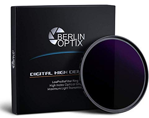 Berlin Optix Premium ND Filter 46 mm ∙ ND1000 Graufilter 46 mm ∙ Dämmt wirkungsvoll einfallendes Licht ∙ Perfekt für Landschaftsfotografie und Architektur Aufnahmen