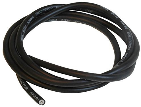 CAVO CANDELA 5MM 6MM 7MM FILO ELETTRICO ALTA TENSIONE ACCENSIONE NERO AUTO MOTO (⌀7mm, lunghezza 1m)