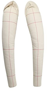 DE-LIANG Dress Form's Pattern Sewing Arms for Men,Adult Male Soft Cotton Arms for Full Body Tailor Mannequin, Fitting Mannequin's Arms 65cm, Draping Male Cotton Soft Arms,Size 96, Beige 1 Pair