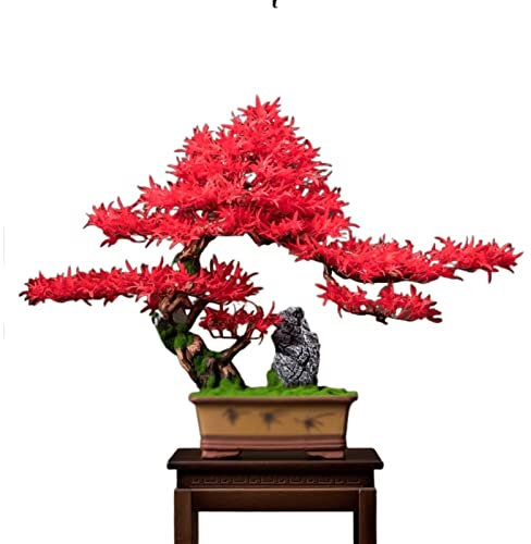 FAMoUsGoods Handmade Artificial Plants Artificial Bonsai Tree Potted Faux Bonsai Simulation Garden Fake Plant Artificial Bonsai Tree For Home Office Showcase Desktop Display Fake Plant