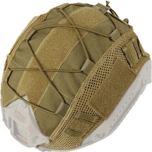 OneTigris Taktischer Airsoft‑Helmüberzug mit Gratis‑Patch, 500D Cordura Abdeckung für Ops‑Core PJ (M/L) & Bump‑Helm (L/XL) – ohne Helm