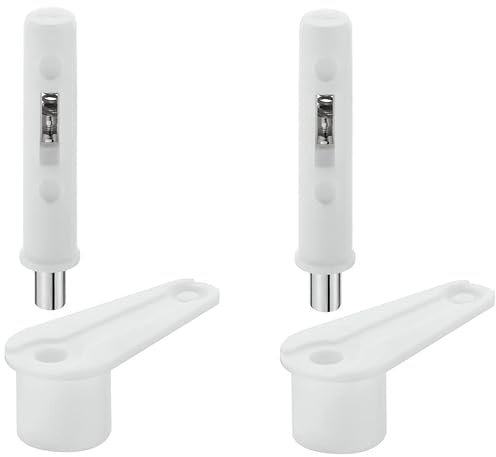 cyclingcolors 2x pivot de porte universel blanc à enfoncer pour meuble bois placard étagère armoire charnière cuisine salle de bain