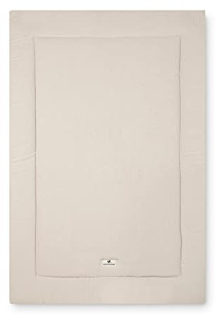 Julius Zöllner Musselin Krabbeldecke| Gr. 95x135 cm | Made in Germany | 100% Baumwollmusselin| OEKO-TEX® STANDARD 100 | Sand
