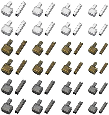 48-delars reparationsset med dragkedja, metall-ersättningsdragkedja, blixtlåslås, skjuthandtag, för sömnad, byte, gör det själv med dragkedjor (4 storlekar: #3#5#8#10)