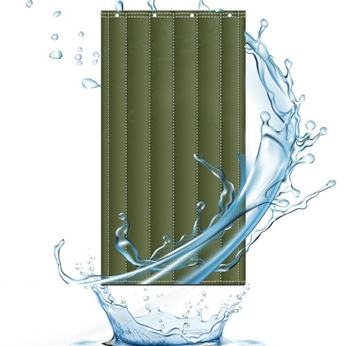 ATYUJKB Magnet Wärmeschutzvorhang für Türen 70x200cm, Isolier Schutz Vorhang mit Transparenten Fenstern, Verdickter Oxford-Stoff Thermovorhang Kälteschutz, Türvorhang Thermo KäLteschutz