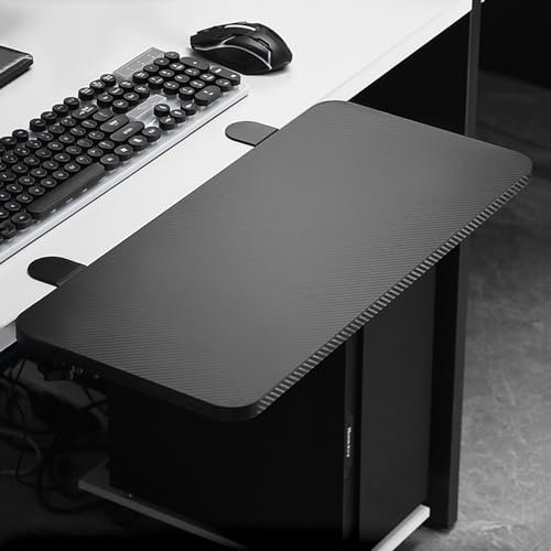 IkErna Faltbare Tastaturschale - Ergonomische Schreibtisch -Verlängerung Armlehnen Regal Zum Stützen Von Armen Und Zur Reduzierung Der Handmüdung/Black/75 * 25Cm