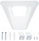 StarLink Mesh Router Mount, supporto da parete in ABS per stabilità e protezione, compatibile con StarLink Mesh Router V2, include supporto per staffe satellitari e kit di montaggio
