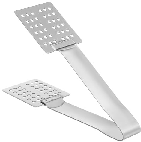 MAGICLULU 2 Piezas exprimidor de bolsas de té Agarre pinza exprimidora de bolsitas de té pinzas para bolsitas de té titular Tenazas cucharas y filtro colador de bolsitas de té lengua Silver
