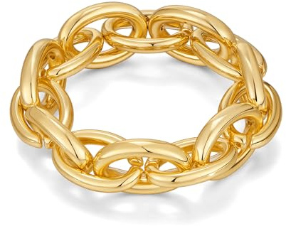 LILIE&WHITE Armreif für Damen Armband – Elegantes, Vergoldetes Kettendesign für einen Stilvollen Look Armband – Luxuriöser Armreif für Jeden Anlass
