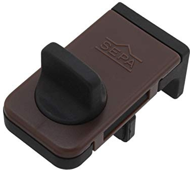 Hinaka 205-U SEPA Security Countermeasure Sash Key Window Auxiliary Lock Ventilation Effect Tojimari-kun Light Amber Made of Reinforced Resin Durable Lightweight Rust Free Value Pack of 4