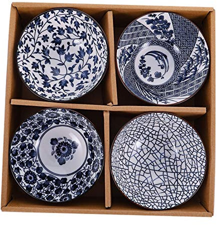 PRETYZOOM 4-teiliges Japanisches Porzellanschüssel-set Keramik-reissuppenschüsseln Für Die Küche