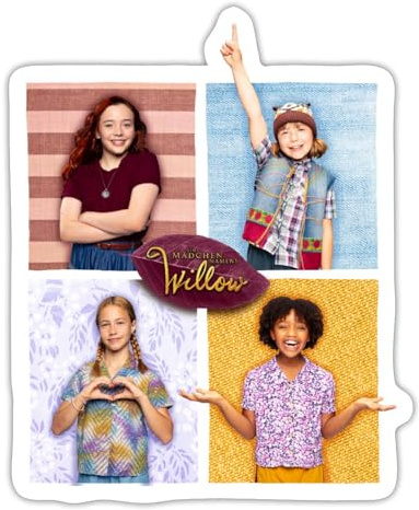 Ein Mädchen Namens Willow & Ihre Freunde Sticker Aufkleber