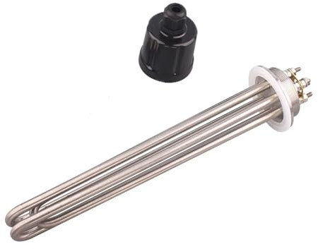 PVUVTNAHW 2 Inches Tri-Clamp Brewing Heating Element SUS304 3/4.5/6/9/12kw Immersion Water Tubular Electric Heater 220V 380V(A-6kw)