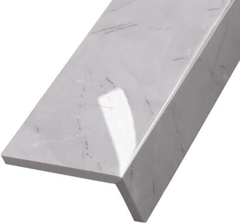 Davanzale Interno Finestra Davanzale Decorativo per Finestra, Grigio Chiaro, Protezioni per Davanzali Moderni per Davanzali Vecchi, Piastra di Ricambio per Davanzali in Cemento con Texture(Style1,4x48