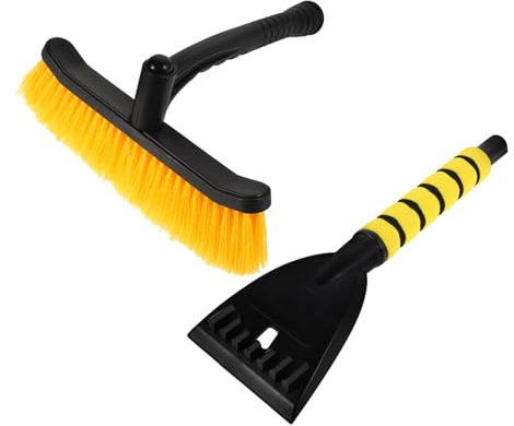 Alipis Pala De Nieve para Coche Accesorios para Camiones Cepillos para Lavar El Exterior Cepillo para Polvo Raspador De Hielo Multiusos Cepillo Quitanieves Accesorios De Invierno