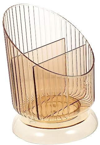 HOLIDYOYO Multi-Functional Makeup Brush Holder Sleek Desktop Storage Pot for Pens and Brushes Sturdy Plastic for Office and Dorm Room Organization