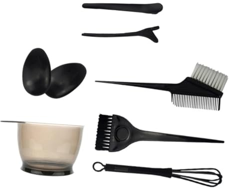Beaupretty 8pcs Hair Coloring Bowl and Brush for Dyeing Professional Hair Dyeing Kit for Salon Home Use