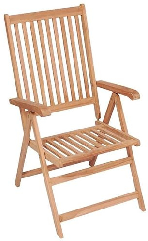 Eleganz Verstellbare Gartenstühle aus Teak-Hartholz 2er Set – Hochwertige Gartensitzmöbel mit wasserbasiertem Finish, langlebig und wetterfest für Terrasse & Balkon