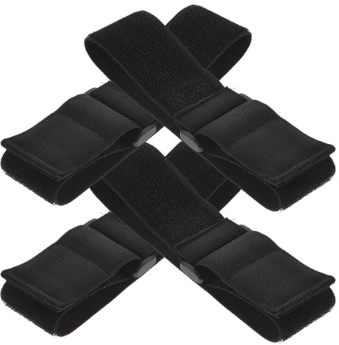 Alipis 4pcs Sangle de Serrage Élastique pour Bras Fixation Auto-agrippante, Ajustement Sécurisé et Polyvalent, pour Workout et Garage
