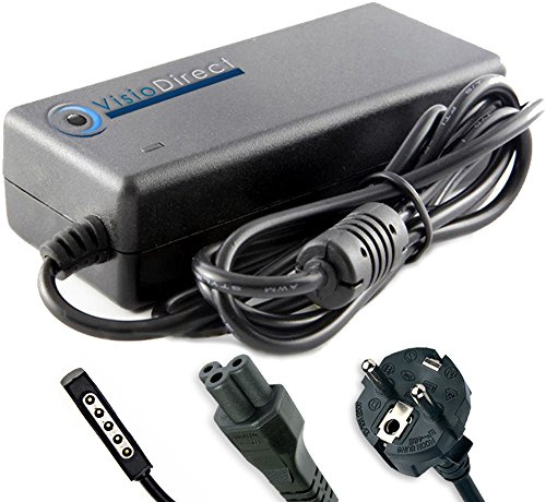 Visiodirect® Alimentation Compatible avec Tablette Microsoft Surface Pro 1514 12V 3.6A Chargeur Adaptateur